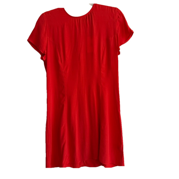 Something Navy Red Midi Dress Medium - Picture 1 of 8